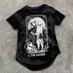 Disney The Nightmare Before Christmas Tie Dye Black Grey T Shirt Photo 0