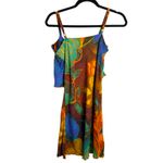 Jams World Rose Path Mini Dress Abstract Art to Wear Quirky Ruffle Size XS Photo 2