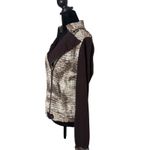 Alberto Makali Moto Biker Jacket Size S Brown Brick Zip Crinkled Statement Photo 5