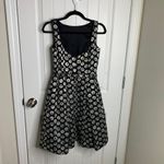 Theia Black White Polka Dot Fit & Flare Cocktail Party Dress Size 4 Photo 5