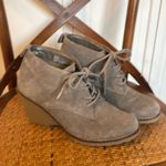 White Mountain  Lambert genuine suede wedge lace up booties 8.5 Photo 7