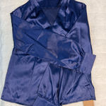 Women's Blue Satin Top Size undefined Photo 0