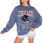 NFL Chicago Bears Blue Oversized Women’s Sweatshirt in Size Small Photo 0