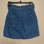 American Eagle Women  Medium Wash Tie Waist Denim mini skirt Photo 2