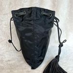 Prada RARE Black Nylon Tassel Drawstring Shoulder Bag Photo 4