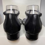 Taryn Rose Black Leather T-Strap Sandals Heels Dressy Occasion Size 8.5 Photo 6