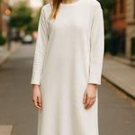 ZARA New  Limited Edition White Midi Dress with Patch Pockets 2298/456 Medium Photo 0