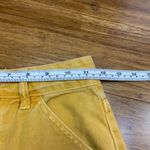 PacSun Denim Mini Skirt Women 23 Yellow Frayed Hem Carpenter Style Casual Summer Photo 4