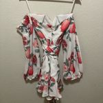 Sabo Skirt Sabo Luxe Pomegranate Wrap Off-Shoulder Mini Dress Size Small Photo 4