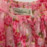 Abercrombie & Fitch Vintage Boho Sheer Pink Floral Blouse Photo 2