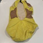 Five Dancewear Yellow sheer cutouts high mock neck sleeveless leotard. Size PA Photo 3