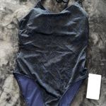 Athleta Navy Snake Keyhole One-Piece Swimsuit Photo 2