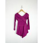 Free People Movement Love Spell One-Piece Small Pink Knit Romper Workout Stretch Photo 11