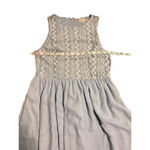 Altar'd State  Sleeveless Dress Size Small Blue Above Knee Lace Overloy Flowy Photo 4