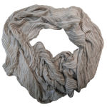 Moderna Lightweight Striped Scarves Set of 3 Beige Pink Gray Boho Tan Photo 4