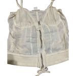 Jarbo off white sheer low cut tank Size M Photo 3