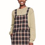 SO Juniors' ® Button Strap Plaid Pinafore Dress Photo 0