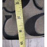 Coach Womens  Poppy Signature Bag Black Silver Grey Photo 7