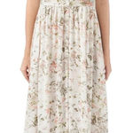 Frye Floral Button Front Midi Dress XXL Boho Cottagecore Tiered Rayon Photo 0