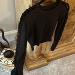 Alo Yoga Alo Black Women's Top with Lace Sleeve Design Photo 2