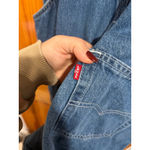 Levi's Levi’s Women’s Denim Shortalls Blue Jean Overalls Shorts Water<Less> Size Small Photo 5