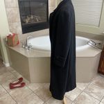 Evan Picone VTG sz 14 Long Black Double Breasted Wool Womens Full Length Coat Photo 3