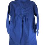Madewell Womens Mini Shirtdress Cotton Button Down Long Sleeve Bluestone Blue S Photo 4