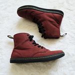 Dr. Martens Shoreditch Canvas Boots Cherry Red 7 Photo 2