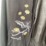 Mureli unisex Vintage Japanese Embroidered Bomber Jacket Black Floral M Size M Photo 4