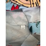 Floral Print Wide Leg Pants High Waist Bohemian Style Trousers L Blue Size L Photo 7