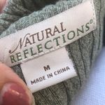 Natural Reflections Green hooded sweater Size Medium Photo 5