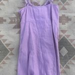 Urban Outfitters Purple Lilac Tie Front Linen Blend Mini Dress Photo 5