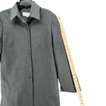 Larry Levine Suit Jacket Women 10 Gray Minimalist Career Longline Blazer Classic Photo 8