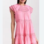 Veronica Beard NWT  Keely Dress in Dark Peony Pink 4 🥰 Cotton Mini Photo 0