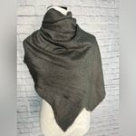 Max Studio  gray square blanket scarf new Photo 1