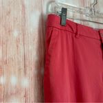 Les Canebiers Raspberry Straight Leg Tartane Pants Size XL Pink Photo 2