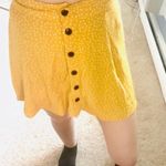 Bershka NWT  mustard yellow polka dot mini skirt Photo 2