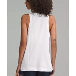 Lululemon  S Long Cotton Crewneck Tank Top Small White Photo 2