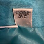 Newport News  Turquoise Blue Suede Leather Pencil Skirt Sz 18 Western Rodeo Photo 5