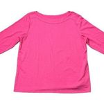 Rafaella Hot Pink  Round Neck Soft Long Sleeve T-Shirt Size Large Photo 0