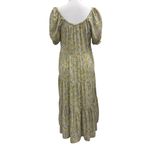 J.Crew  Factory Yellow Floral Puff Sleeve Tiered Midi Dress Preppy French Country Photo 3