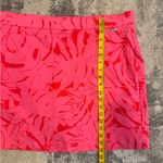 Rafaella  Pink Leaf Print Mini Skirt with built in shorts Photo 5