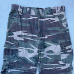 Game Winner Vintage Green Camo Cargo Pants Zip Off Shorts Photo 5