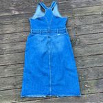 Wrangler  Womens Racerback Casual Feminine Sleeveless Blue Denim Midi Dress|Sz:XL Photo 7
