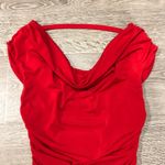 EXPRESS Red Ruched Sexy Mini Dress Party Small Photo 1