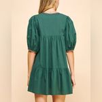 Pinch Hunter Green Mini Dress with Trim | M Size M Photo 1
