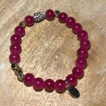 EXPRESS Pink Beaded Rhinestone Accent Stretchy Bracelet Photo 5