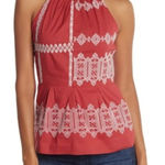 Joie  Konomi Embroidered Boho Halter Top Photo 0