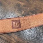 Gap Vintage Y2K  Women's Cow‎ Leather Wide Distressed Buckle Belt White Medium Photo 1