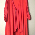 Magna Coral Tie Front Long Cardigan 18 Photo 0